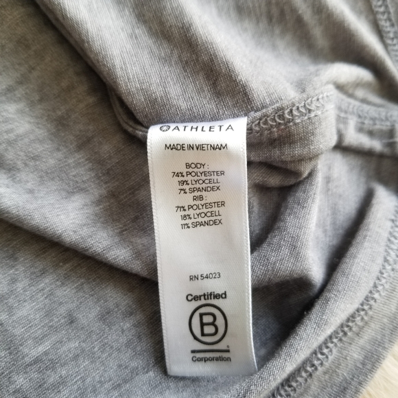 Athleta Essence Hooded Tunic Sweatshirt Gray Size XS - Picture 8 of 9